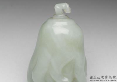 图片[2]-Jade snuff bottle in the shape of a Buddha’s hand citron, Qing dynasty, 18th century-China Archive